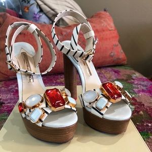 Sophia Webster Amanda Gem Nautical Platform Sandal